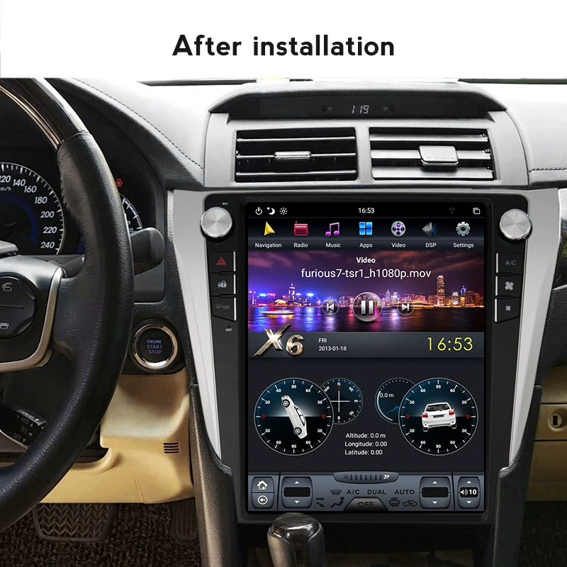 Подходит к Toyota Camry 06-11 замена вертикального экрана Android большой экран центральная консоль навигация всё-в-одном