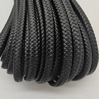 pu八股皮革编织绳饰品辅料皮绳12*6mm