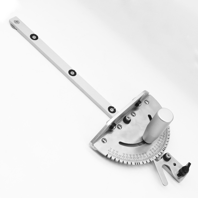 thumbnail image 1 of Calibrador de ingletes de precisión con guía de ingletes de aluminio con extremos en ángulo de grado para un soporte máximo del material y un tope de giro de corte repetitivo, 1 of 3