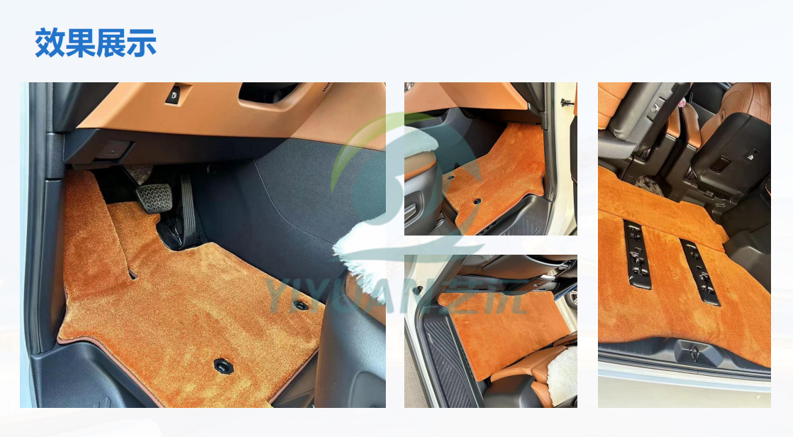 Factory direct sales of car-specific floor mats, thickened and reinforced with curved yarn carpet style, with positioning clips