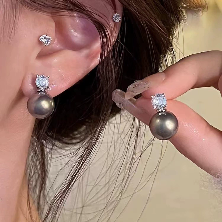 Серебряные серьги-капли с жемчужинами, серебро 925 пробы, небольшой французский ретро-дизайн, жемчужины 6–16 мм