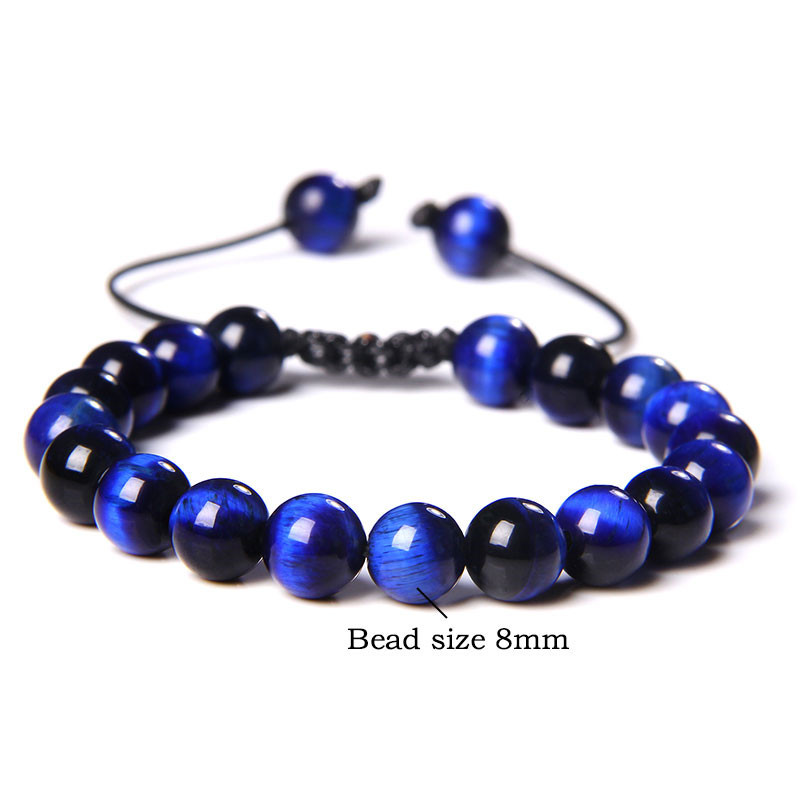 11g Weight Bracelets Classification 1 Piece Quantity Daily Occasion Tiger Eye Material Gradient Color Pattern Unisex Gender Beaded Design Fashion Style 1 Piece Fashion Gradient Color Tiger Eye Beaded Bracelets 1