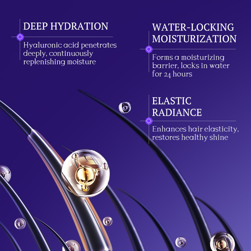 KORMESIC Ácido hialurónico 24H máscara hidratante para el cabello máscara para el cabello nutriente control de aceite cuidado del cabello comercio exterior transfronterizo image 4