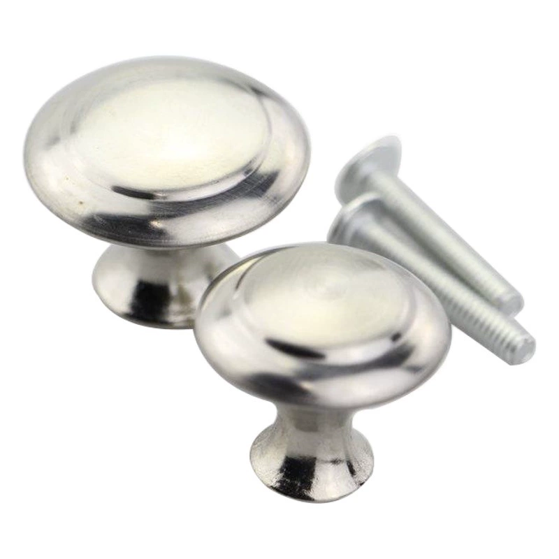 Матовая нержавеющая сталь с одним отверстием Ручка Металлический круглый гриб с одним отверстием Маленькая ручка Современная простая дверная ручка шкафа ящика