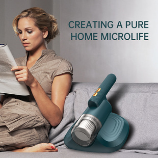 Cross-Border Export Household Mite Remover Wireless Portable Handheld Blue Light Vacuum Cleaner Bed Small Mite Remover Wholesale