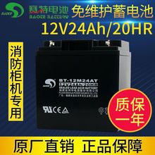 赛特-12M24AT蓄电池12V24AH海湾泰和安消防壁挂报警主机EPS电池