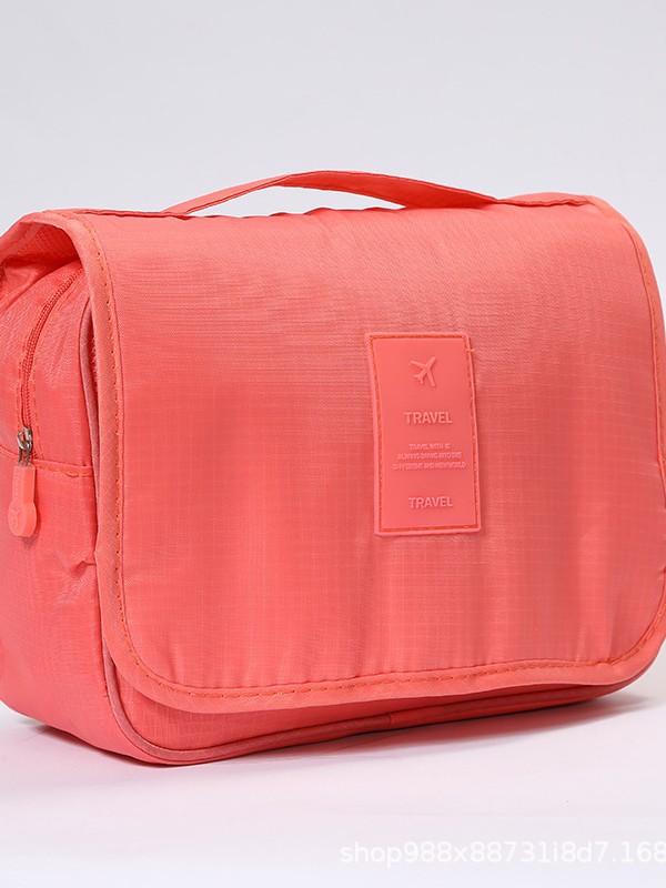 Bolsa de Aseo con Gancho de Poliéster Impermeable y Portátil para Viajes