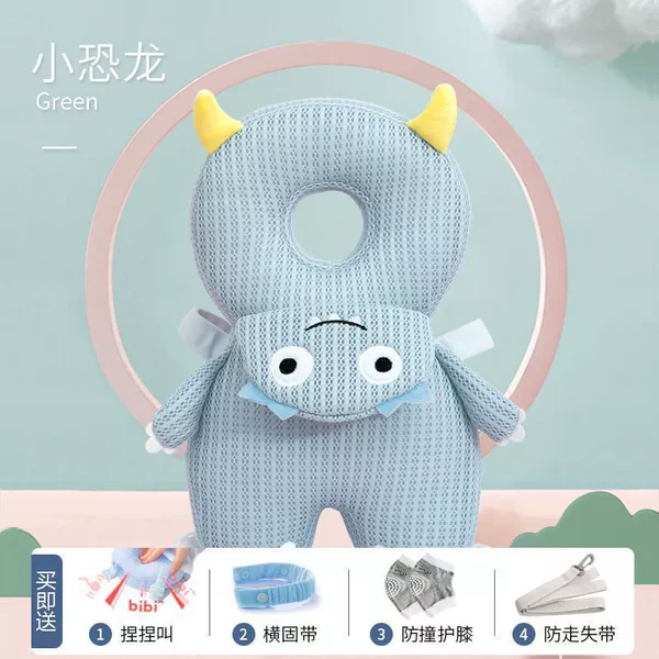 Breathable dinosaur, protective knee pads, 3D, anti-stress, anti-lost