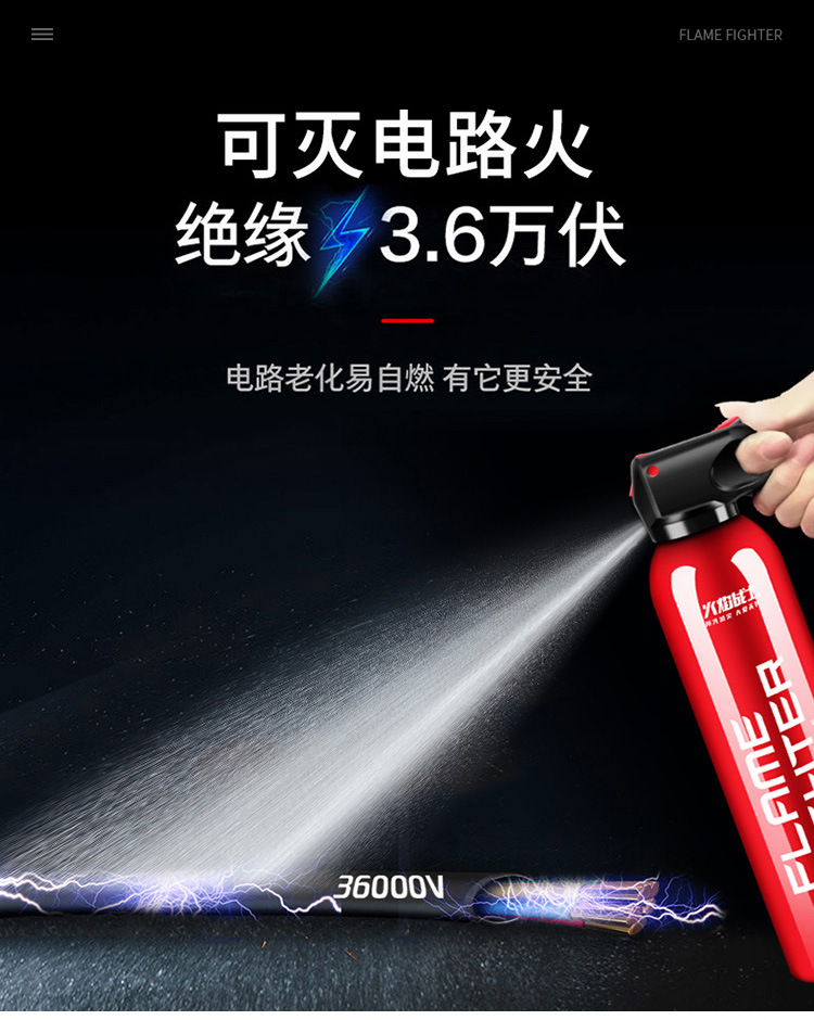 Fire Warrior Vehicle-mounted Fire Extinguisher Vehicle Fire Annual Inspection Equipment Household Small Portable Water-based Fire Extinguisher