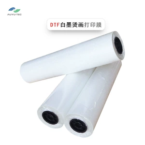 [厂家直销白墨烫画数码打印膜DTF printing热撕膜秒撕不粘粉不流墨]