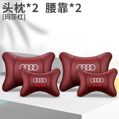 Neck Pillow, Headrest - martha-red-upgraded-and-thickened-2-headrests