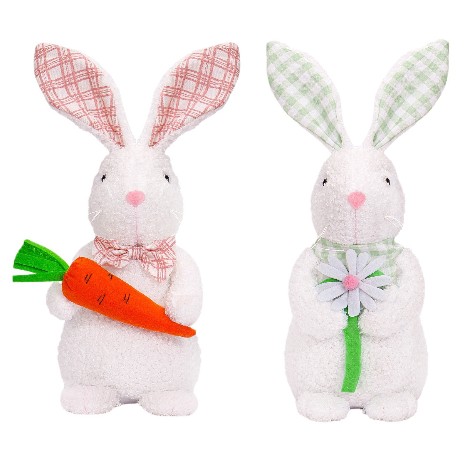 Transfronterizo nuevo conejo de Pascua de pie muñeca Linda muñeca fiesta decoración decoraciones para el hogar