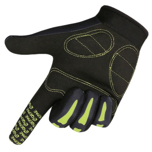 Cycling gloves Qepae Chipper cycling long finger warm gloves cycling sports outdoor full finger skull gloves