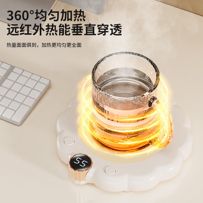 新款可爱卡通加热恒温暖杯杯垫办公桌面少女心三档可控温杯垫批发|undefined