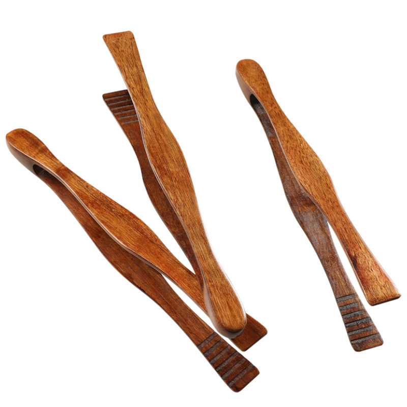 Nanmu Bread Clips Restaurant Wooden Food Clips Hotel Buffet Barbecue Clips Home Baking Cake Clips Pastries