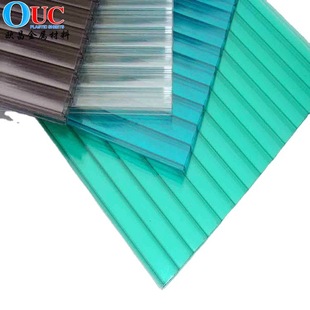 Sunlight board transparent pc hollow board partition double layer UV protection ceiling greenhouse polycarbonate board wholesale