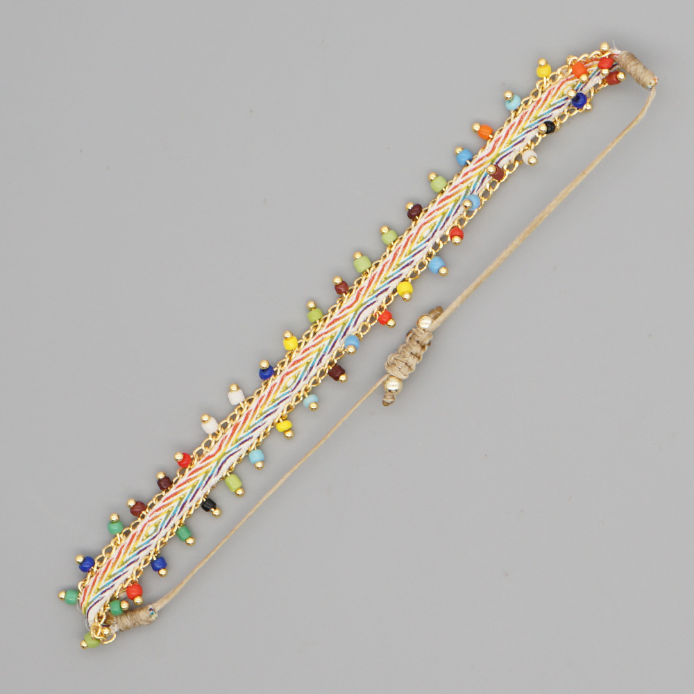 ethnic style webbing bead chain bracelet wholesale jewelry Nihaojewelry