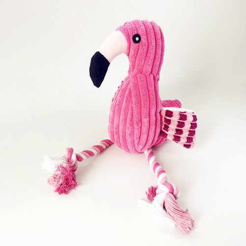 Pet Supplies Cross-Border Amazon Dog Chewing Sound Durable Playable Flamingo Plush Toy