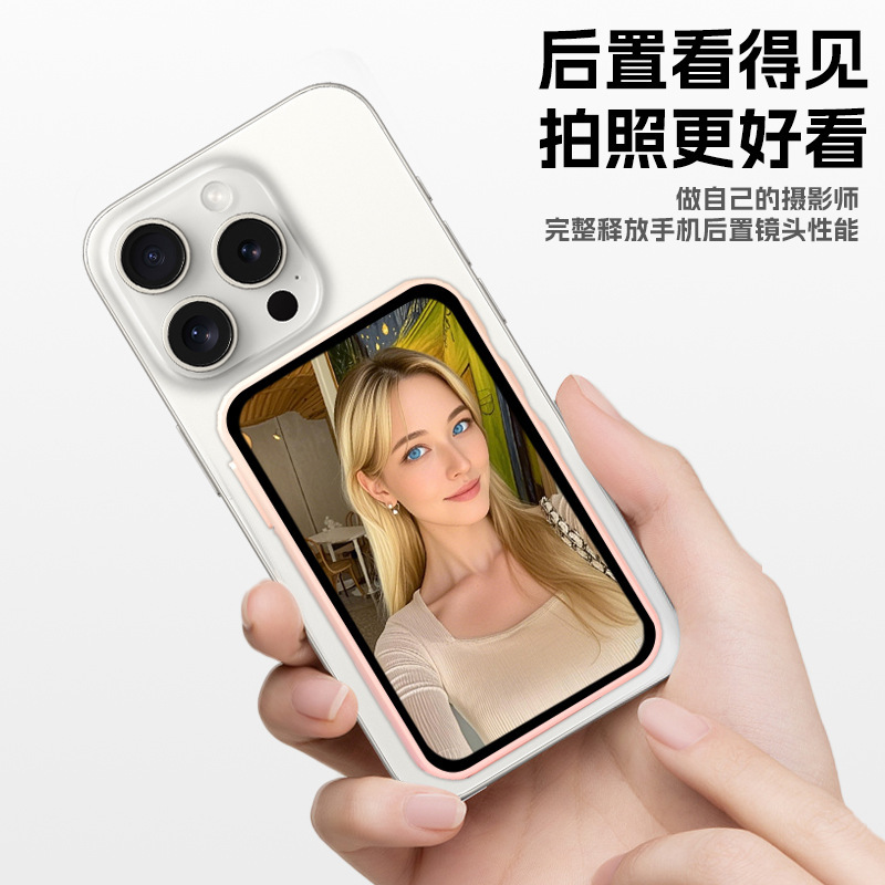 新型 4inch 音声付き携帯電話 Vlog 自撮りスクリーン Android/iOS 対応 ライブブロードキャスト 旅行撮影ツール 同画面デバイス|undefined