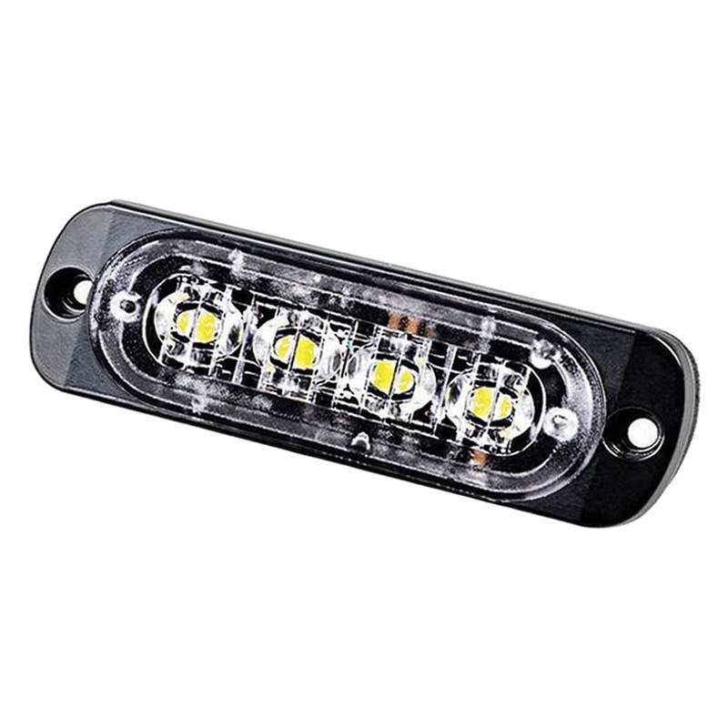 Cross-border hot car truck 4LED side light license plate lamp flash screen high power strobe warning lamp