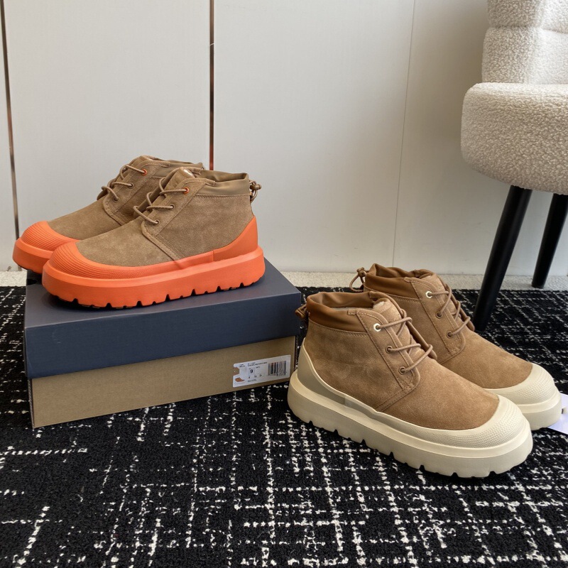 Winter Tasman Cotton Shoes Wang Yibo High-Top Snow Boots Men's Lace-Up Waterproof Newme Short Boots Snow Boots Non-Slip