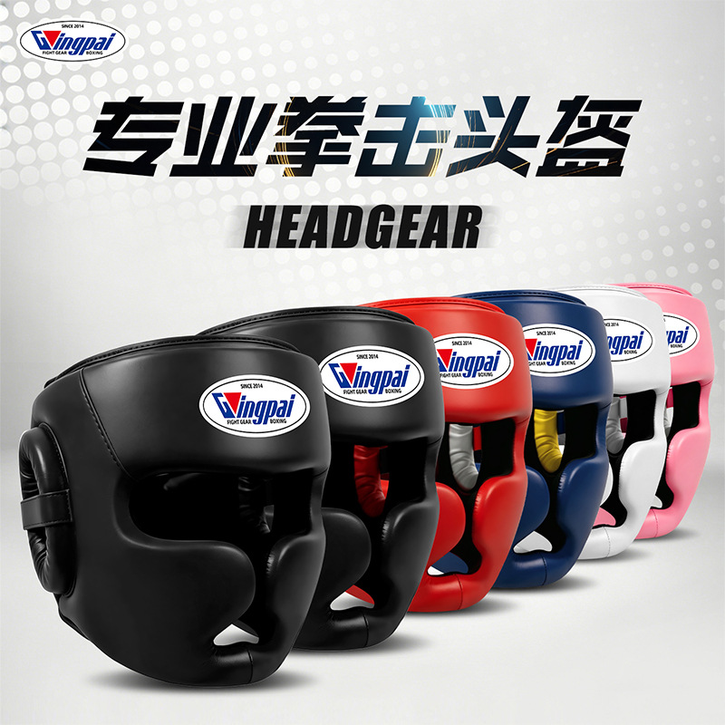 Boxing Helmet for Children and Adults, Full-Face Protection for Fighting, Muay Thai, Taekwondo Training, Thickened