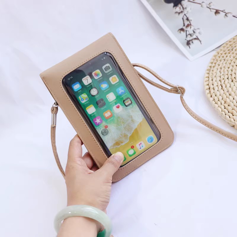 Bolsa pequeña para mujer 2023 nueva pantalla grande pantalla táctil teléfono móvil bolsa de mensajero versátil lindo moda MINI BOLSA DE TELÉFONO MÓVIL