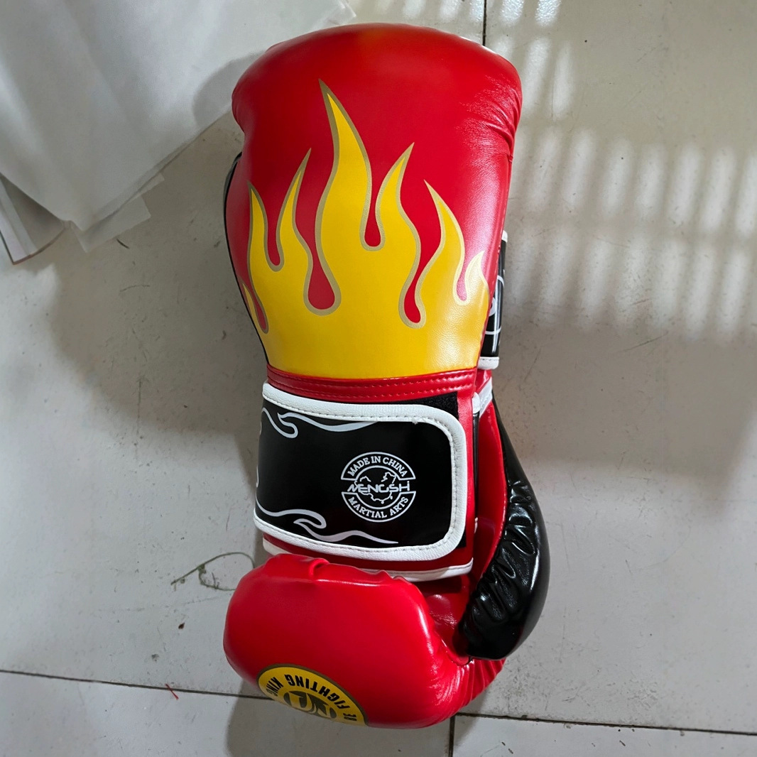 Flame Boxing Gloves Sanda Adult and Children's Fighting Muay Thai Boxing Gloves Sanda Training Gloves