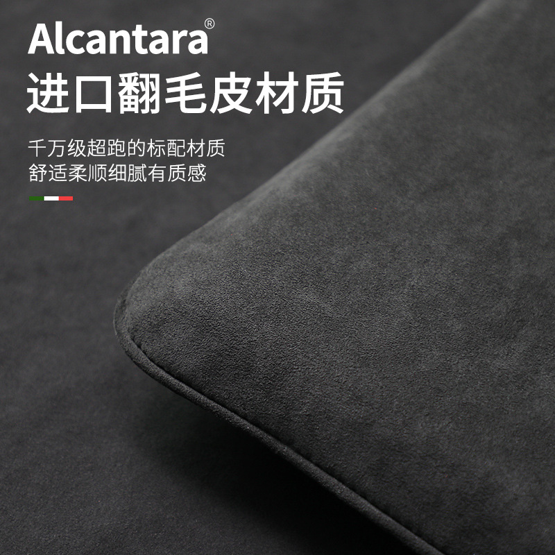 (2개) 부스터 쿠션으로 보편적 인 BMW MINI ALCANTARA 스웨이드 쿠션 카 쿠션에 적합