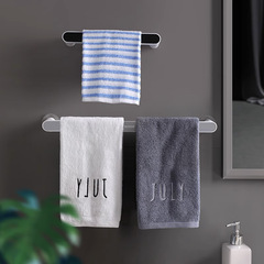 Towel rack punch-free toilet bathroom suction cup hanging rack bath towel rack Nordic simple creative single rod storage rod