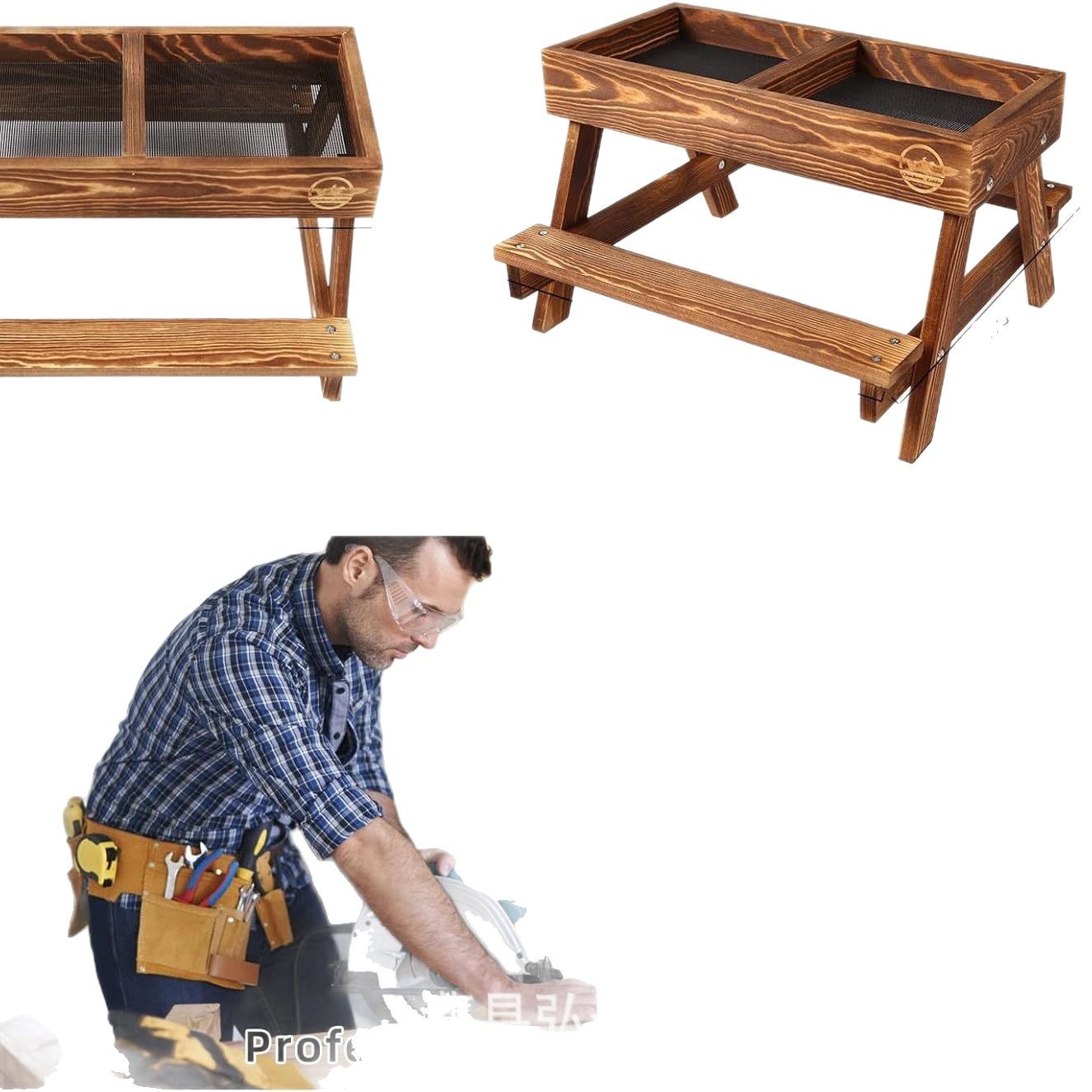 Pollo de madera, mesa de comedor, alimentación para animales, utensilios de forraje, comederos de madera para mascotas, comederos de madera maciza para gallinas al aire libre