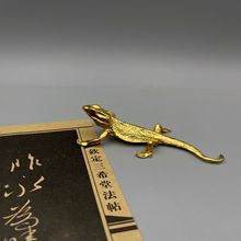 趣味创意轻奢可爱动物摆件桌面装饰工艺品软装样板房客厅金色摆台