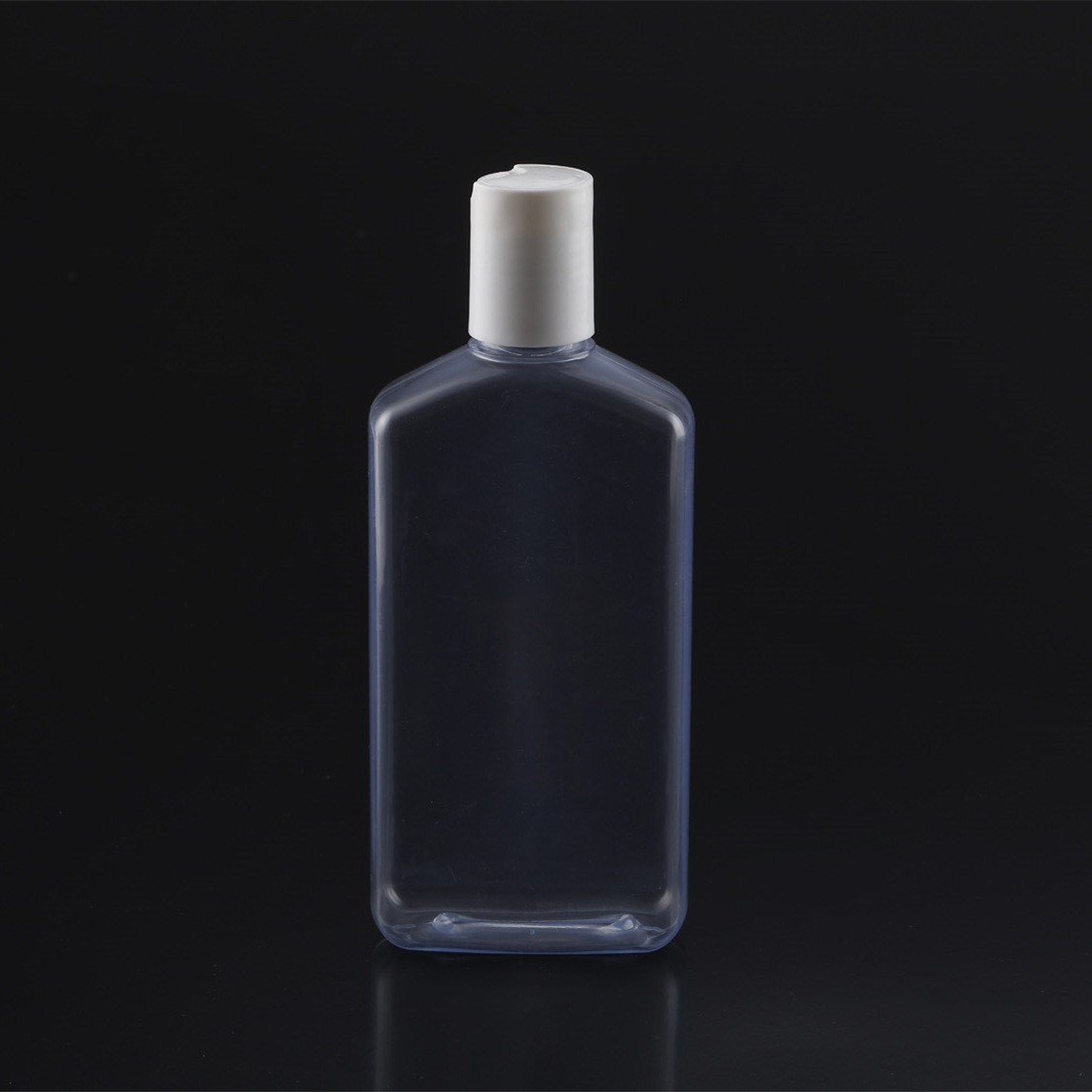 250ML四方扁瓶化妆水酒精消毒液洗发水瓶柔性版印刷丝网贴不干胶