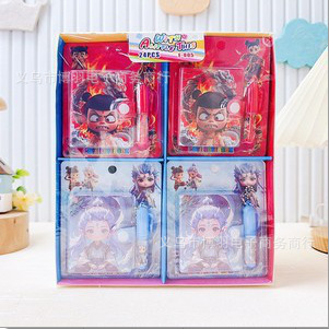 K-POP Caza de brujas película de dibujos animados con un cuaderno de bolsillo de mini diario de bolsillo de estudiantes portátil