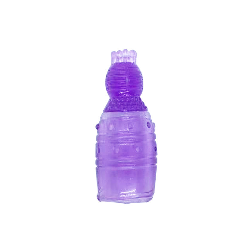 Jumping Egg Headgear Vibrator Accessory with Extended Clitoral Tongue, Purple Soft Silicone — detail image 8
