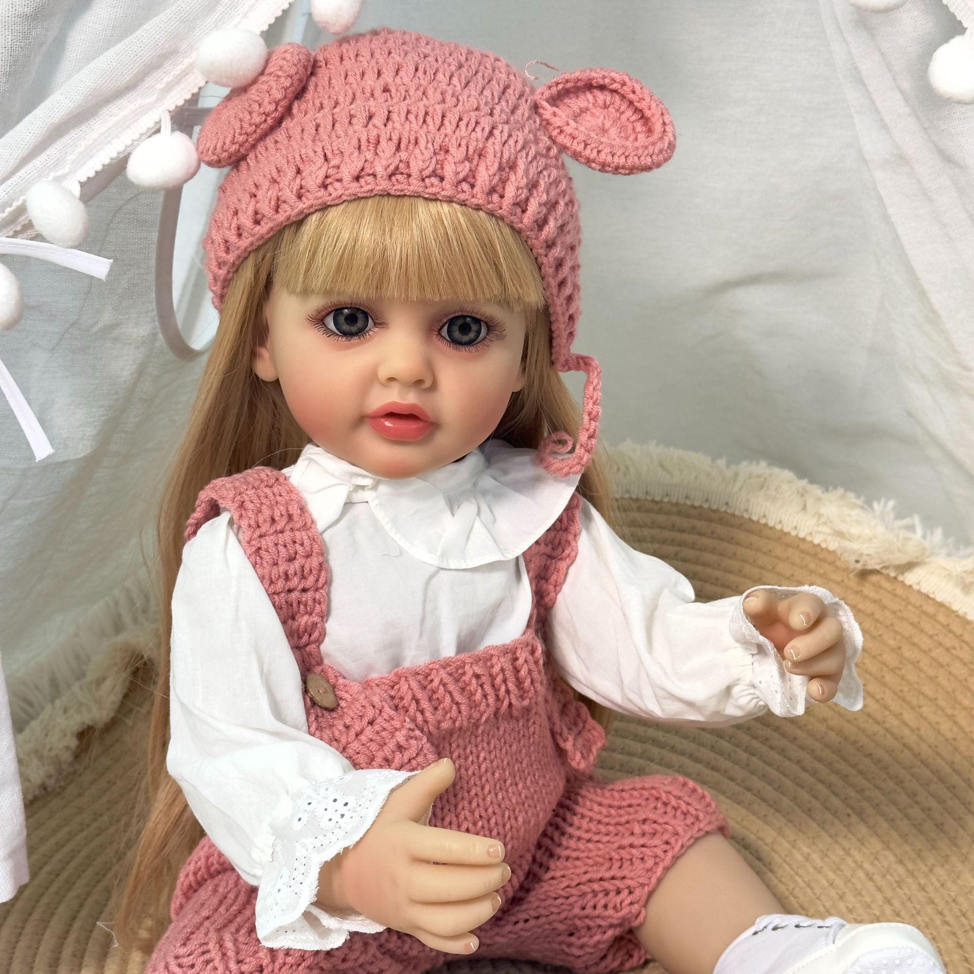 NPK bienes genuinos 55cm pegamento completo simulación reborn Doll Betty suministro transfronterizo entrega de una sola pieza image 5