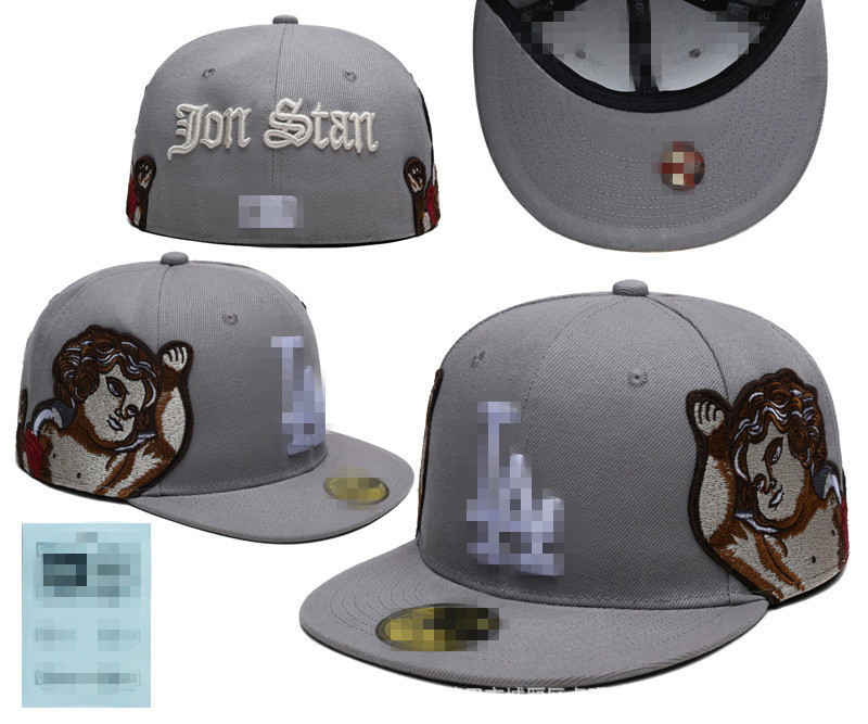 新款L-A N-Y棒球帽字母刺绣嘻哈帽尺寸帽时尚帽子Fitted cap T-38|undefined