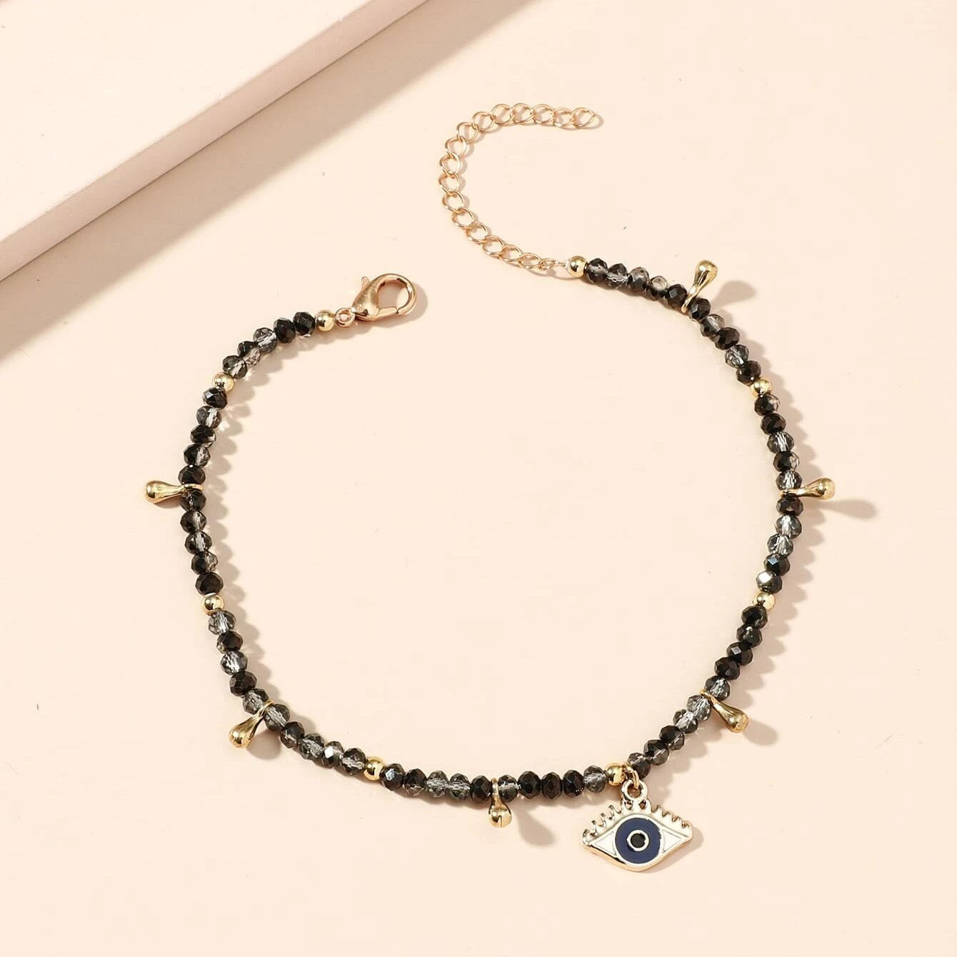 Simple Style Devil's Eye Alloy Patchwork Women's Anklet display picture 3