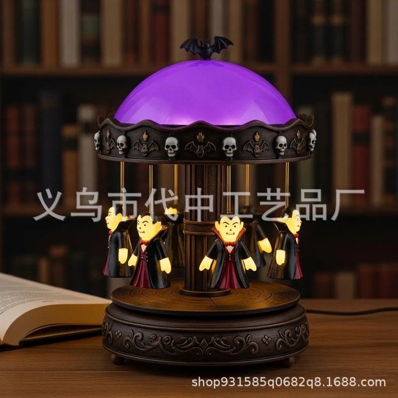 跨境爆款 Ghost Carousel Light 旋转幽灵灯 源头工厂|undefined