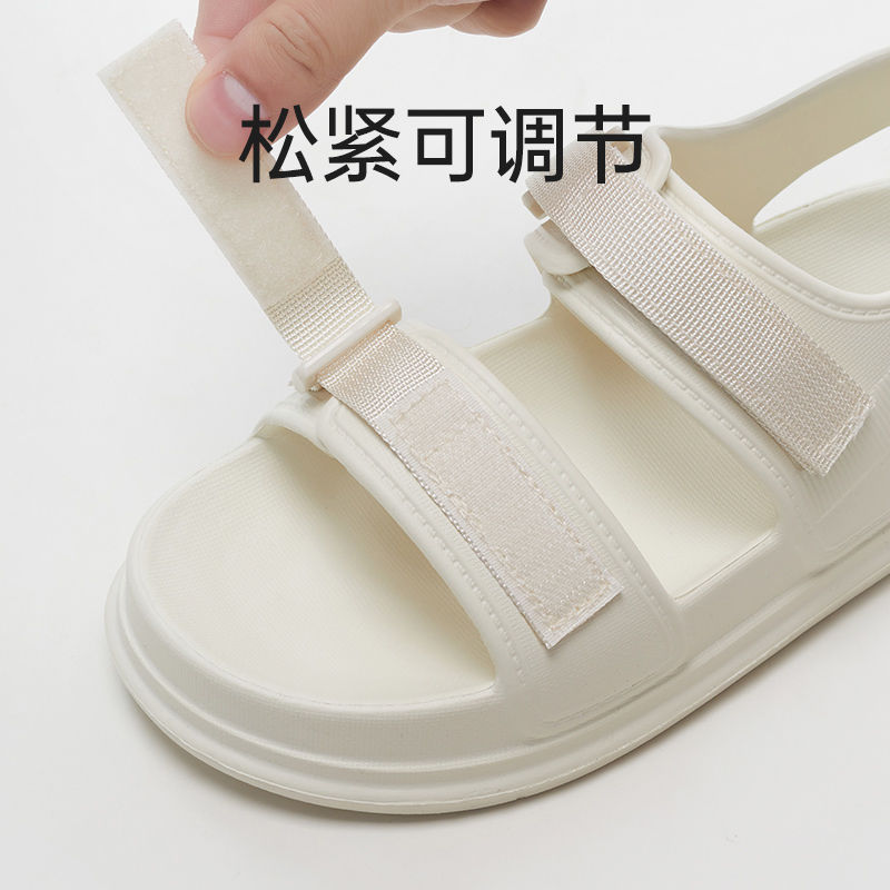 女性用の厚底ベルクロサンダル、夏のアウターウェア、滑り止めEVAサンダル、ビーチ用の柔らかいソール|undefined