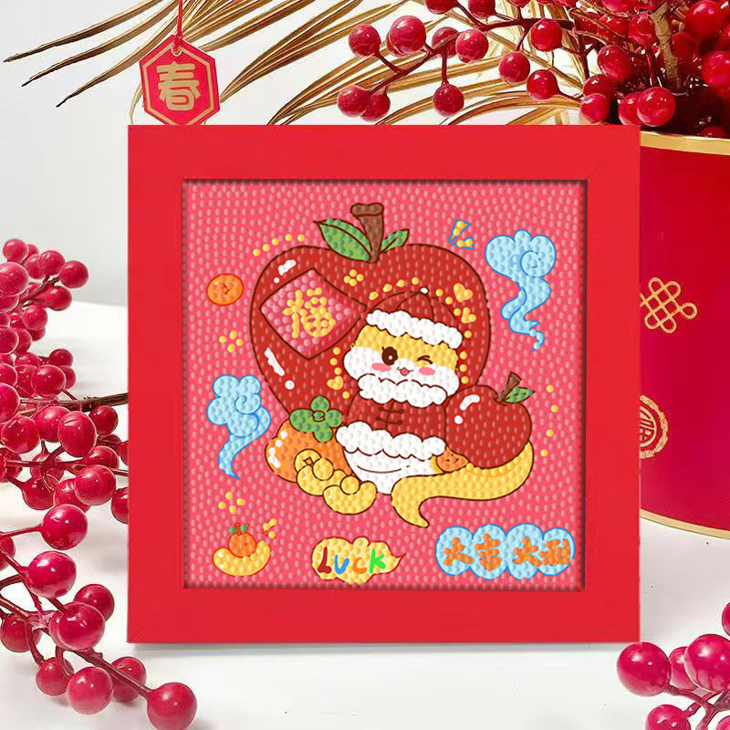 Diamante infantil DIY hecha a mano con material de marco paquete de dibujos animados Sanliou pegatinas de diamante regalo al por mayor pinturas de mampostería