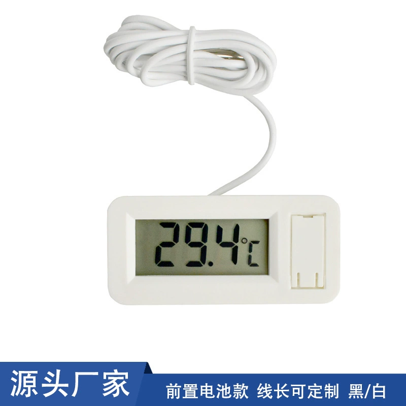 Встроенный проводной Электронный цифровой дисплей термометр передний аккумуляторный отсек аквариум ножка ведро инкубатор мониторинг температуры