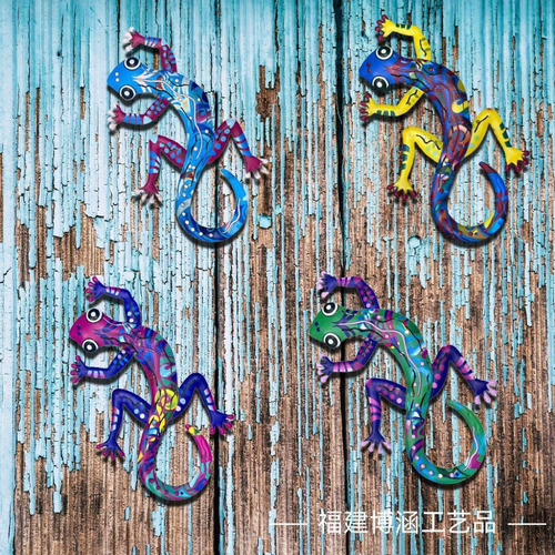 Iron Lizard Wall Decor Garden Ornament Craft Home Garden Outdoor Lizard Decoration Best Selling