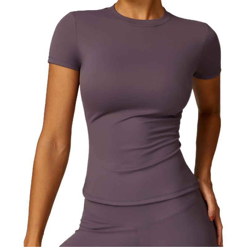 Zechuang spring T-shirt quick-drying yoga clothes short-sleeved fitness top blouse outdoor running sports short-sleeved female 8455