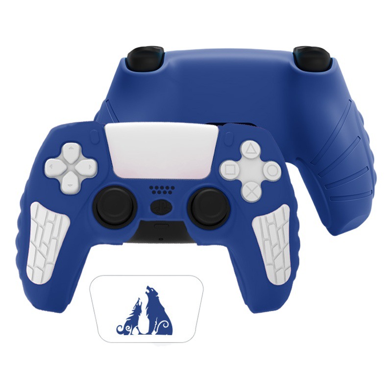 PlayStation5 PS5 cubierta de la manija cubierta protectora de silicona antideslizante a prueba de sudor cubierta de goma accesorios de acogida del juego