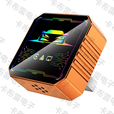 Simsiz CarPlay və Android Auto Connectivity Suitable for Apple - q1bv-orange-neon-tech-metal-glass-4-in-1-apple-android-mirror-casting-android-auto-carplay-box-only-compatible-with-overseas-systems