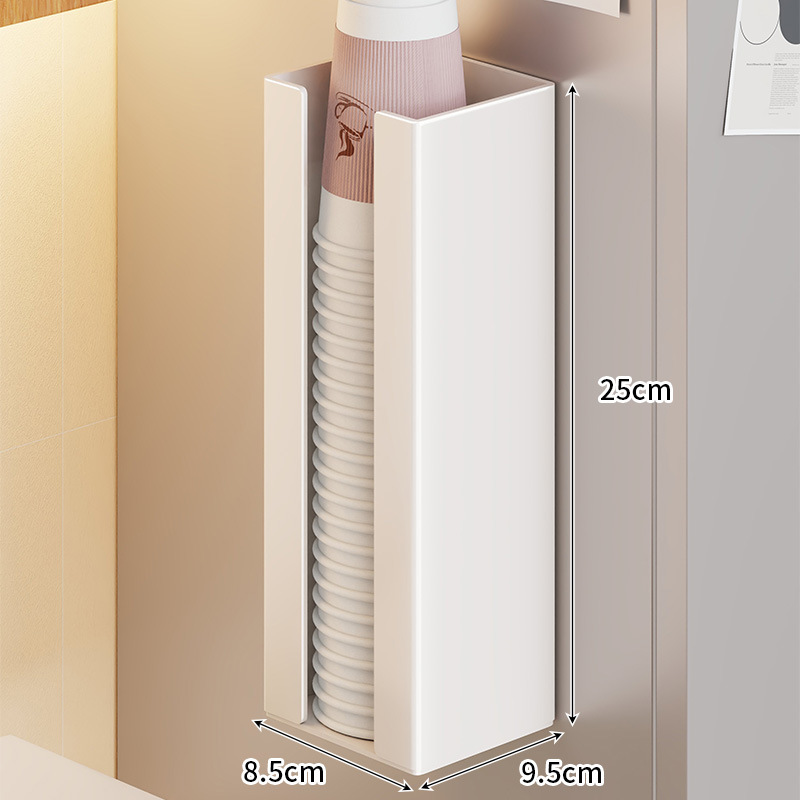 Organizador Magnético de Vasos de Papel de Hierro, De Pared, Sin Perforación, para Refrigerador image 7