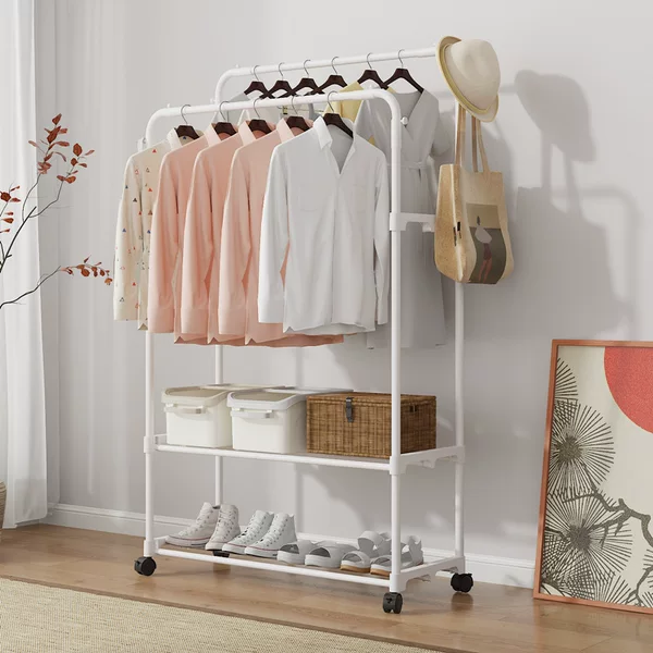 Simple Coat Rack Floor-standing Clothes Drying Rack Clothes Rack Home Bedroom Multi-functional Storage and Organization Clothes Rack