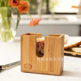 跨境木质百吉饼切片机厨房原装木质面包切片机木质切面包收纳盒