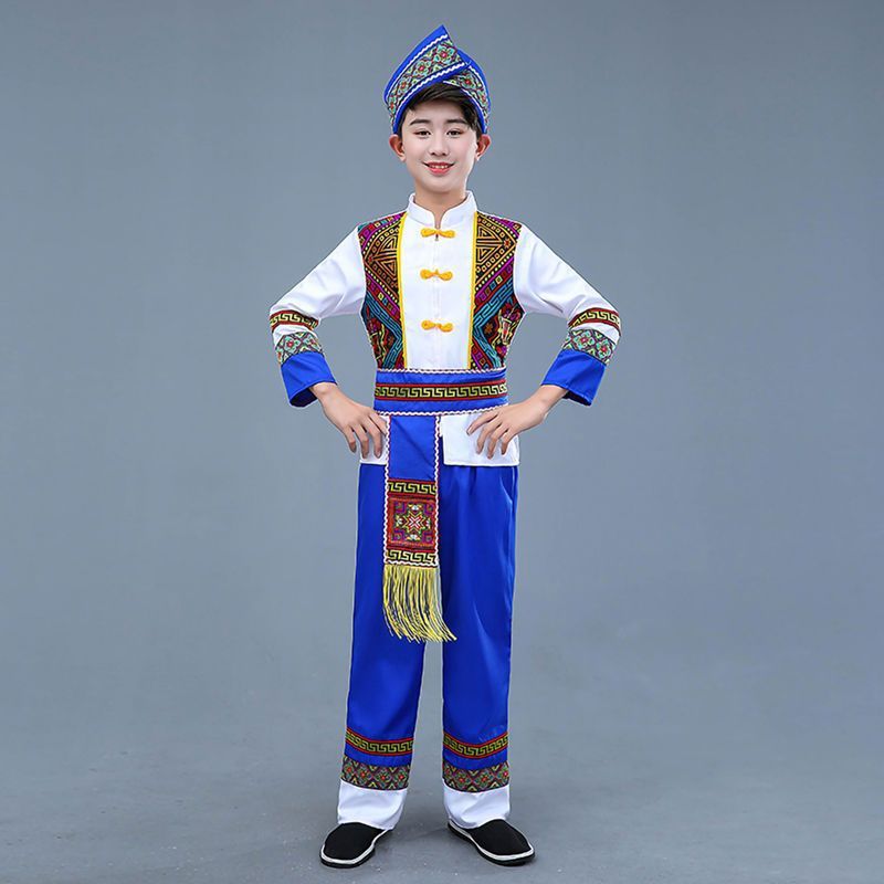子供用少数民族衣装 56 民族舞踊衣装 ミャオ族 チベット族 オン族 タイ族 広西チワン族の踊り|undefined